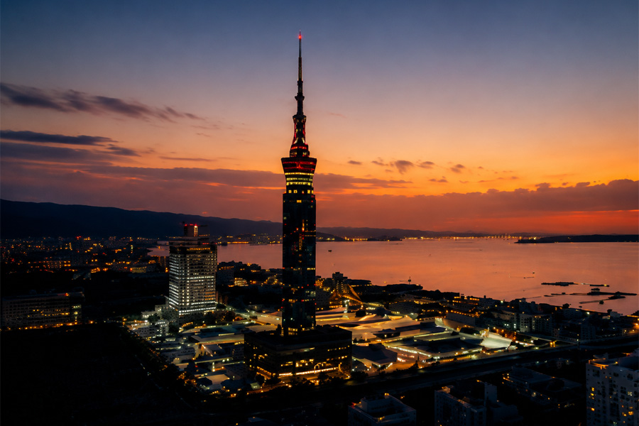 ANGELICAが拠点とする福岡の都市風景